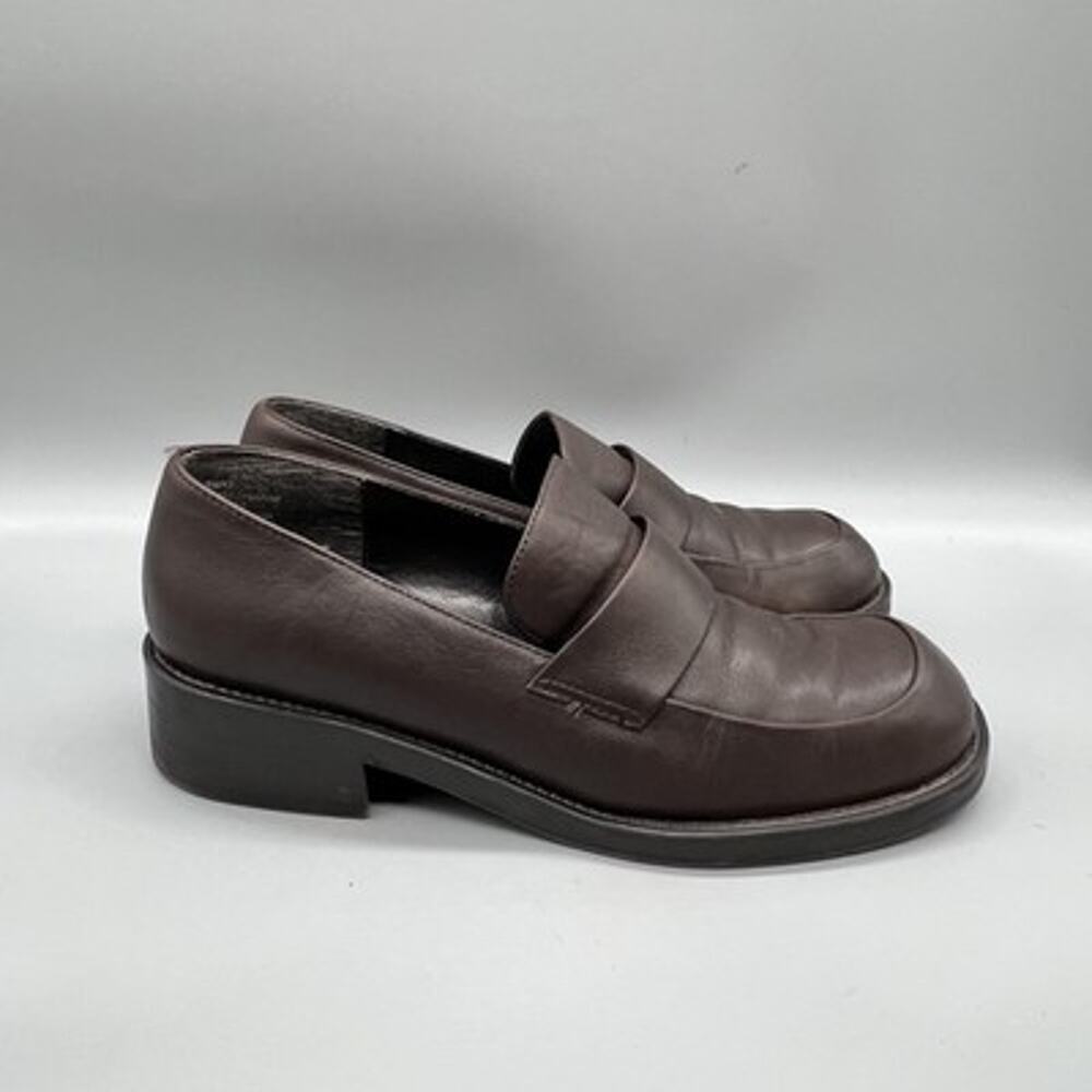 Bass Shoes Women 9 Brown Leather Slip On Loafers Casual Classic 90s Vintage Y2K